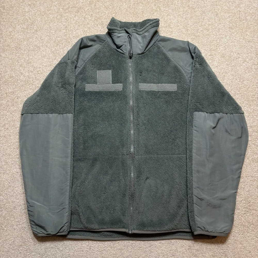 US Army ECWCS Fleece Jacket Mens Medium GRN Peckham GEN III Fleece Cold Weather